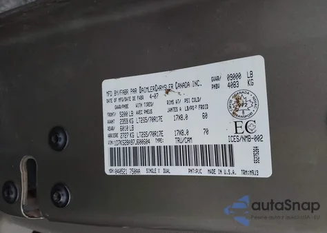 2007 Dodge Ram 2500 Slt/Trx4 Off Road/Sport/Power Wagon z USA, uszkodzony, nr VIN 1D7KS28A97J600604